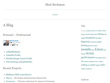 Tablet Screenshot of mattbeckman.com